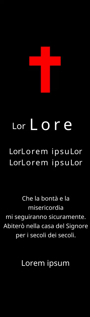 Targhe funebri di concezione cristiana o cattolica con versetti biblici