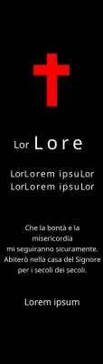 Targhe funebri di concezione cristiana o cattolica con versetti biblici