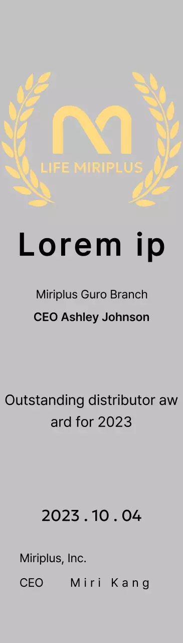 Plakat prestasi dengan logo merek dan karangan bunga laurel untuk konsep Penghargaan Dealer Berprestasi