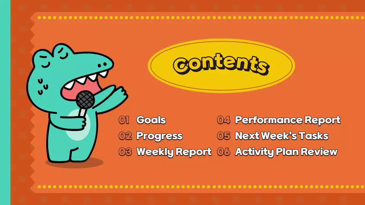 오렌지 코믹 마케팅 보고서 프레젠테이션