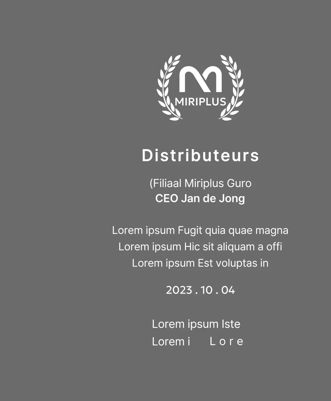Plakkaat van verdienste met merklogo en lauwerkrans in het Outstanding Dealer Award-concept.