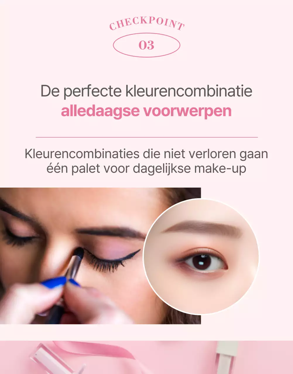 Promoot cosmetica in moderne roze tinten