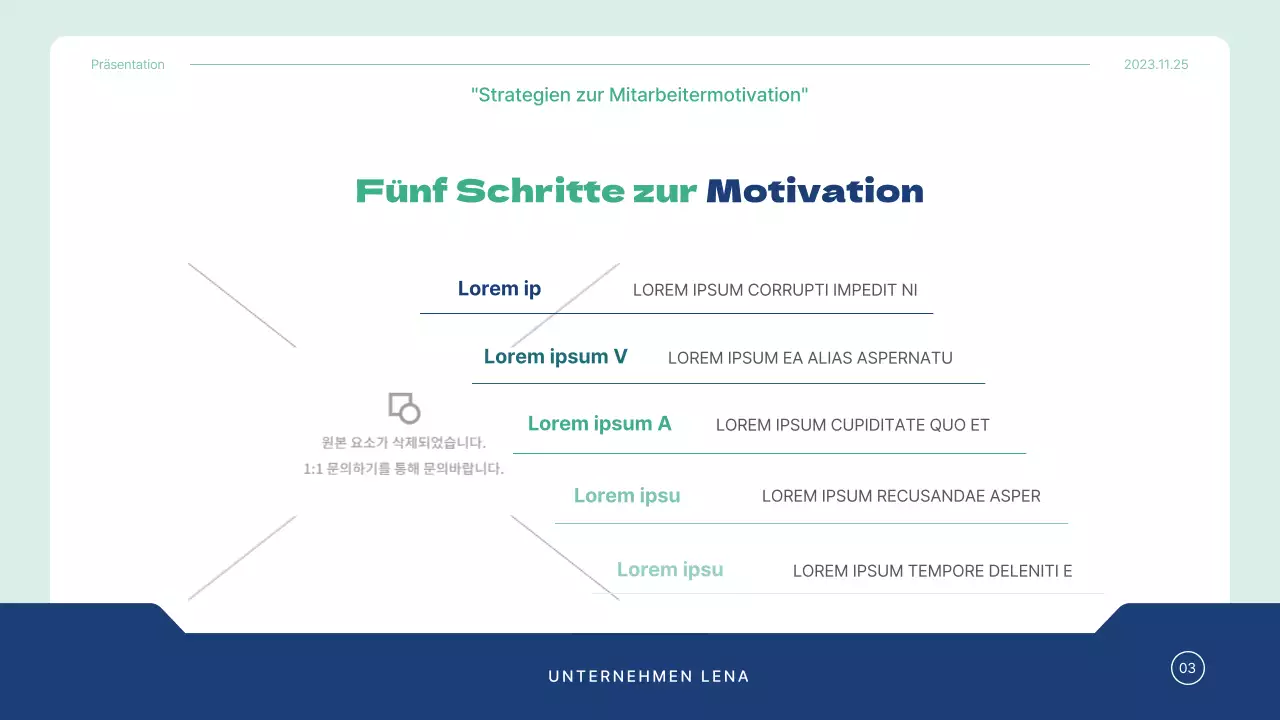 Blue and Mint's Simple Corporate Training Consultancy Unterrichtsplan