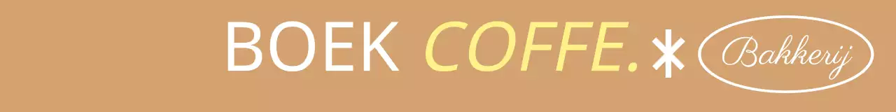 Luxe boek cafe concept logo met lijn illustratie