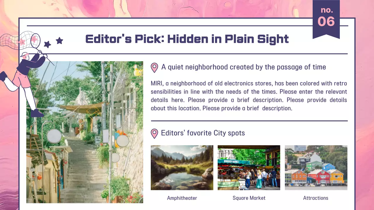 Pink Modern Tourism Newsletter Presentation