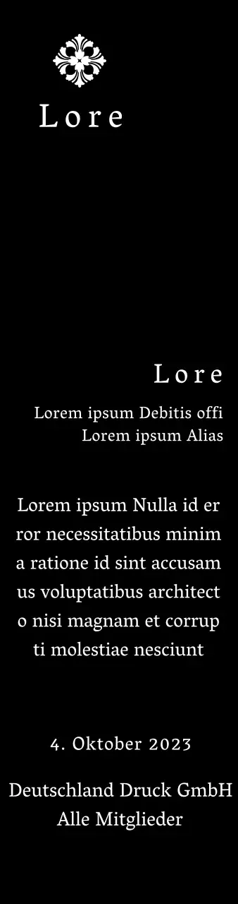 Eine königlich anmutende Inbetriebnahmetafel mit kunstvoller Verzierung