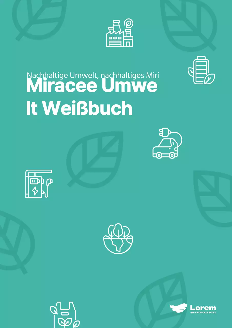 Minimalistische Stadtplanung Abdeckung mit Minze Hintergrund