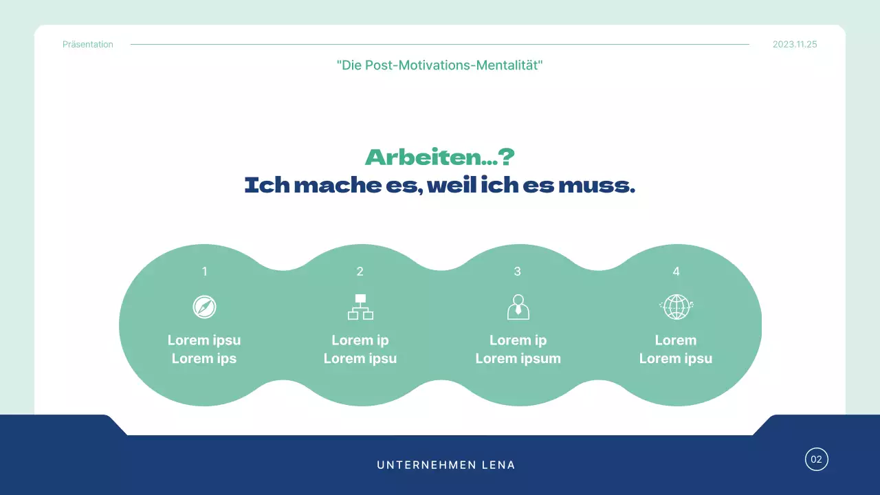 Blue and Mint's Simple Corporate Training Consultancy Unterrichtsplan