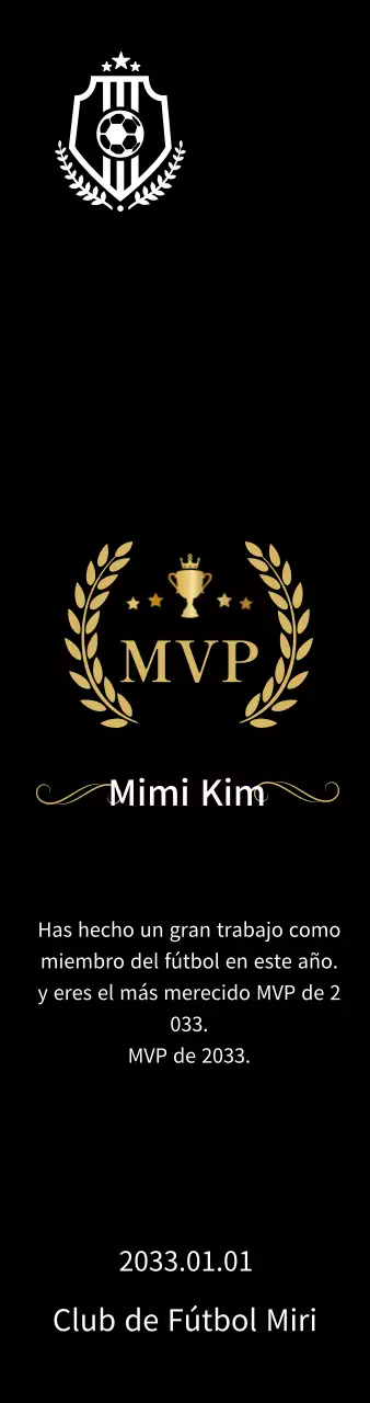 Lujosas placas de campeón con laureles y trofeos dorados