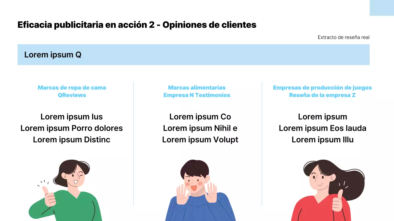 Propuesta de soporte publicitario moderno en azul claro