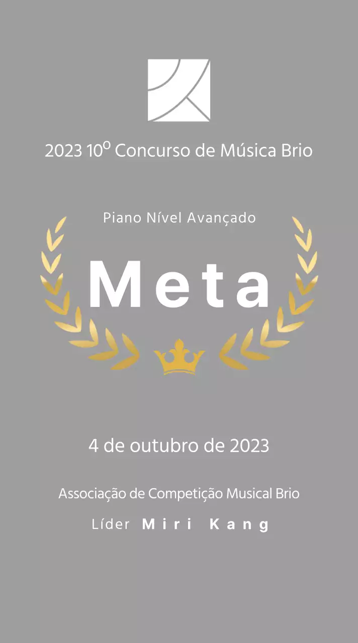 Placa do vencedor do conceito de concurso com linhas de louros e ilustração de uma coroa