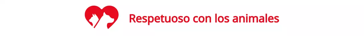 Promoción de un acto con un concepto de sociedad protectora de animales en rojo.