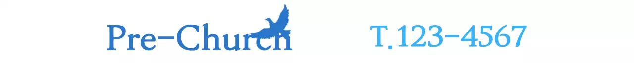 Promosi, dengan nomor telepon berkonsep gereja berwarna biru muda dan biru serta burung merpati sebagai simbol perdamaian.