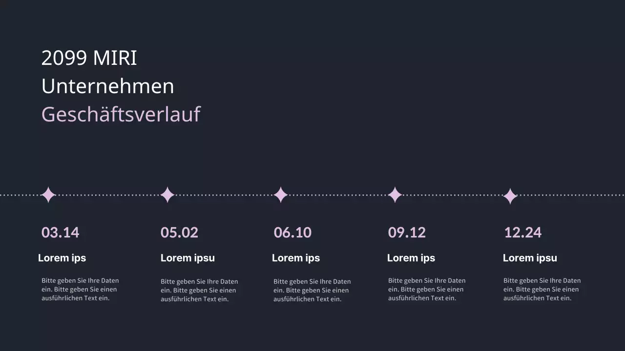 Der trendige Jahresendbericht von Mauve Point