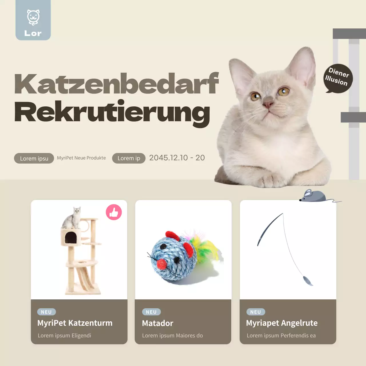 Bewerben Sie Ihre Veranstaltung bei dem Yellow's Adorable Pet Supplies Review Team