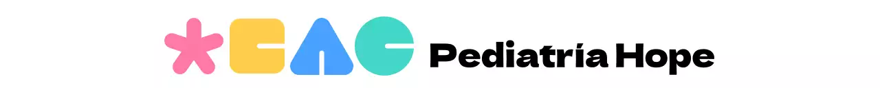 Logotipo colorido, redondo y simpático para la promoción y promoción de hospitales