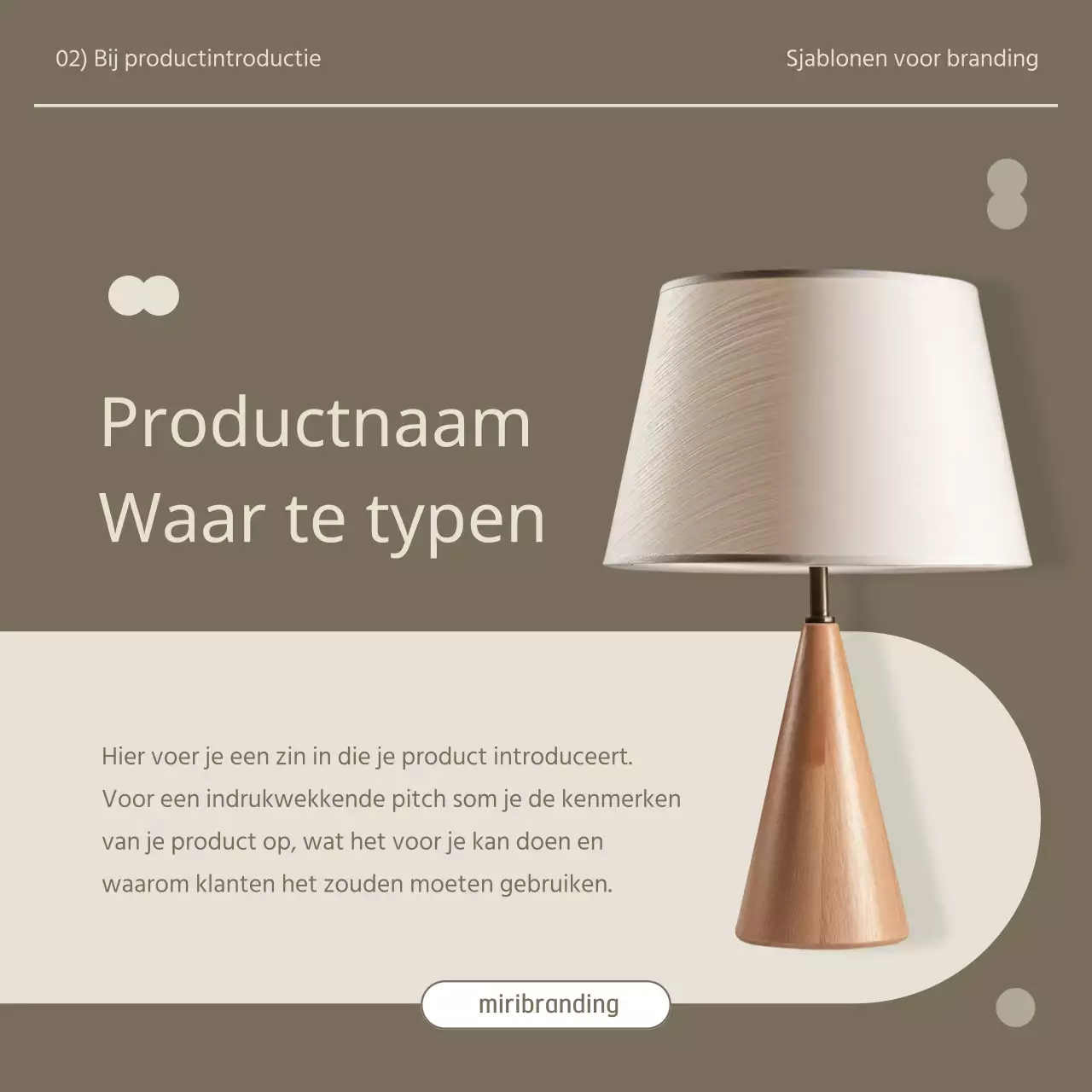 Maak reclame voor een eenvoudig interieur in kaki en beige