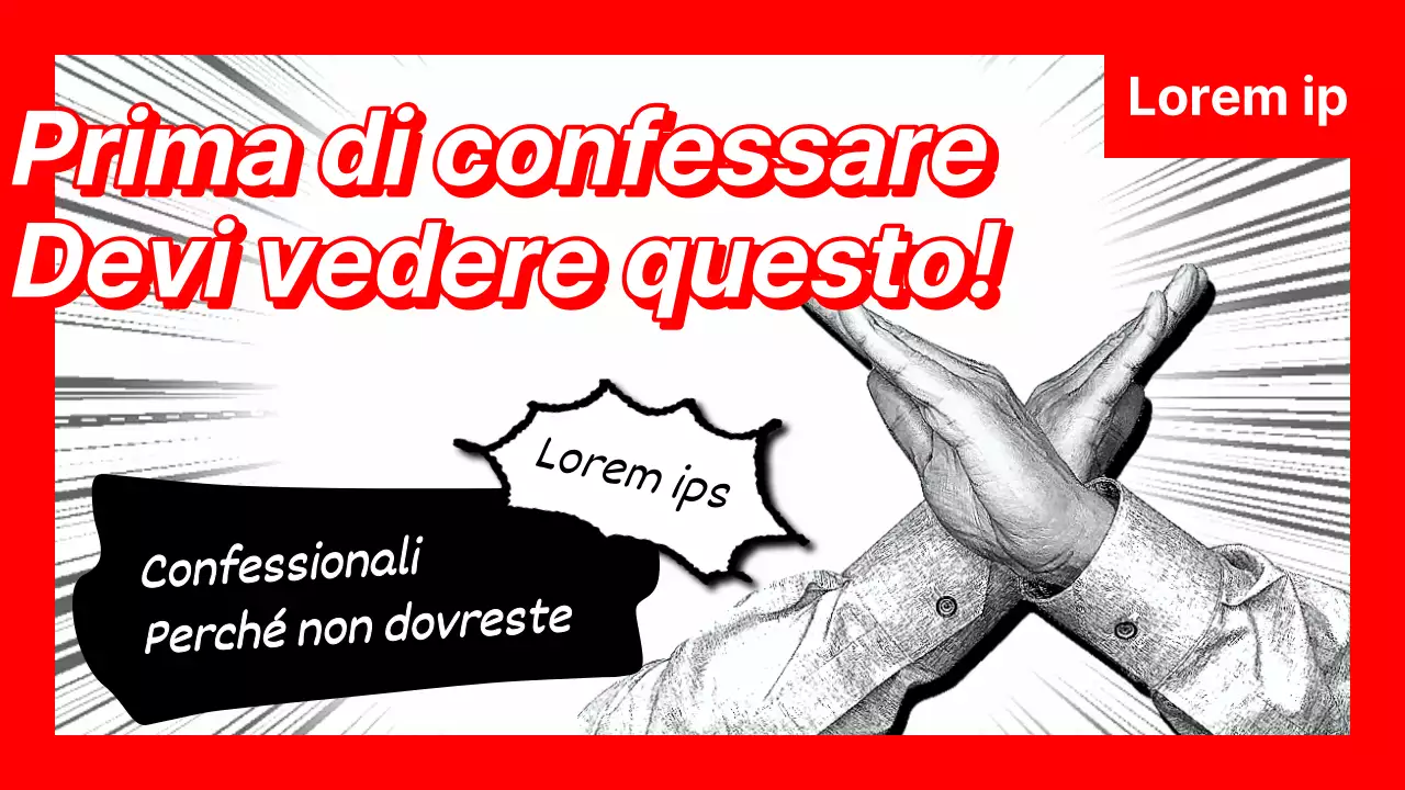 Un tocco di rosso, nero e bianco per la copertina dei vostri consigli sulle relazioni.