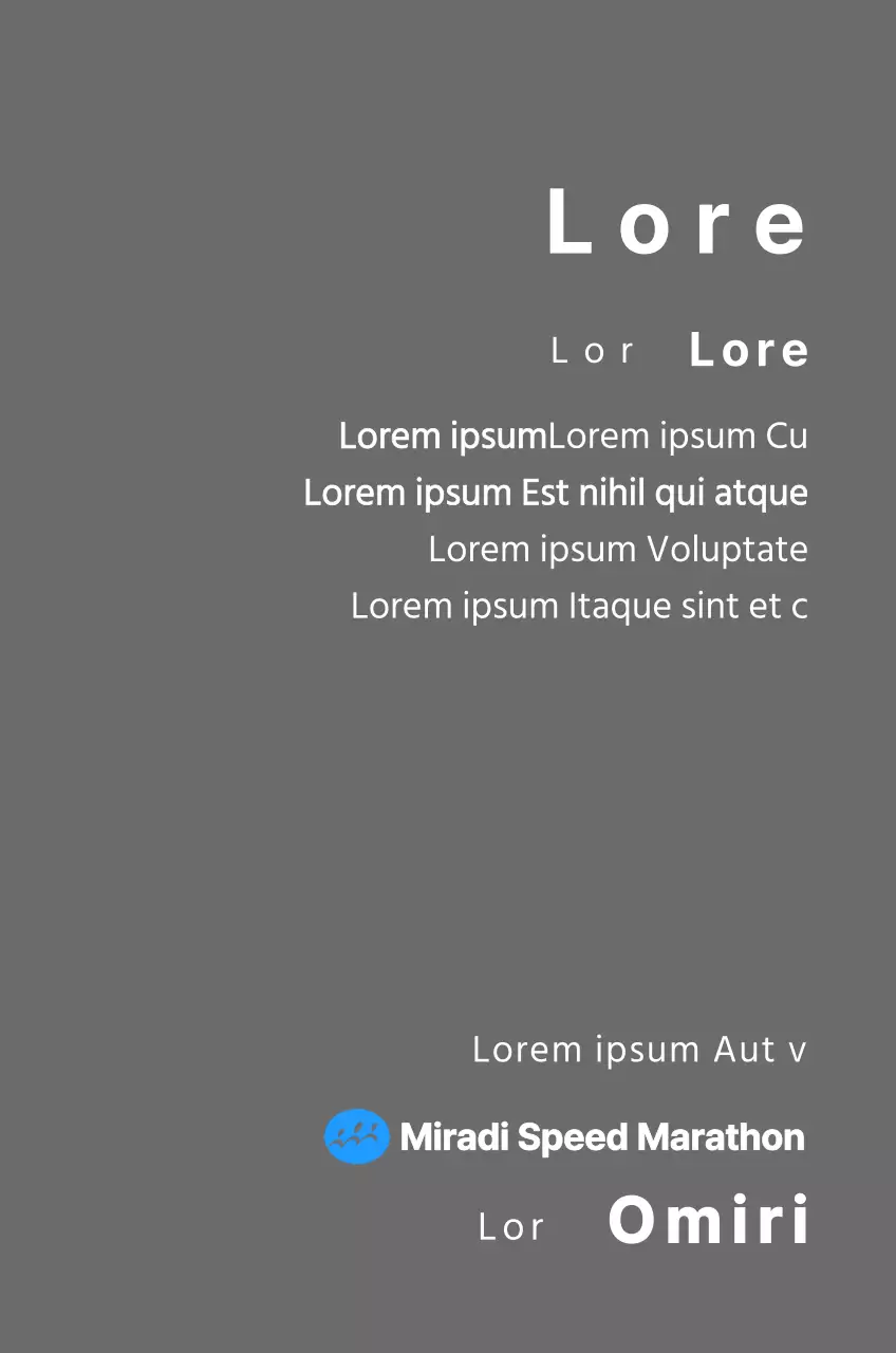 Marathon-Konzept Finisher-Plakette mit einfachem Logo