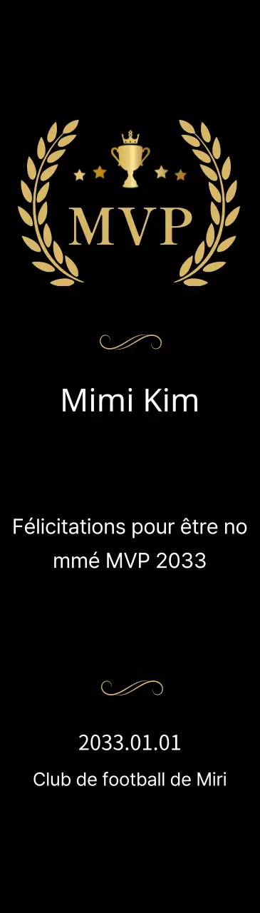 Plaques de championnat luxueuses avec lauriers et trophées en or