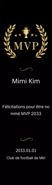 Plaques de championnat luxueuses avec lauriers et trophées en or