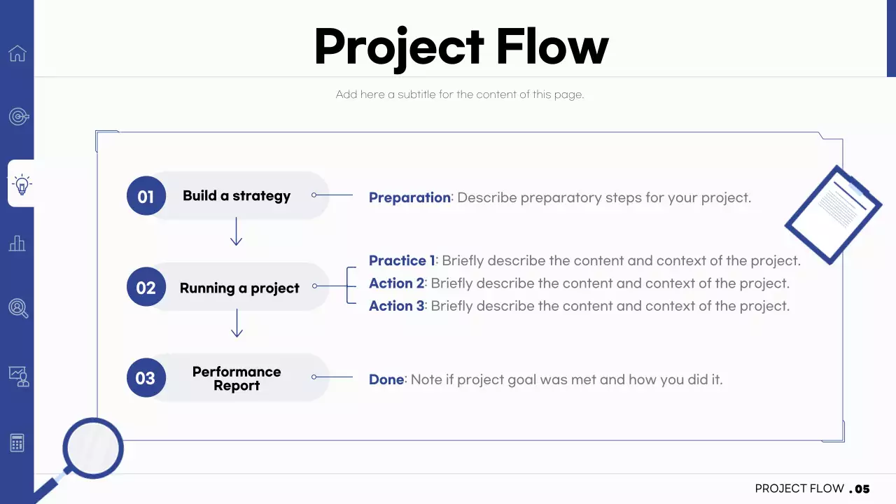 블루 심플 오피스 보고서 문서 프레젠테이션