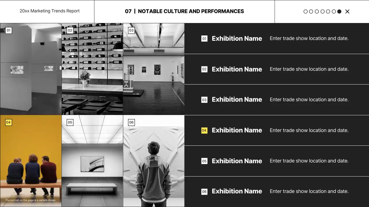 검정색의 트렌드한 마케팅 보고서