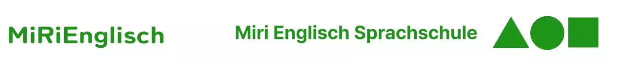 Eine grüne Form zur Förderung einer englischen Sprachschule.
