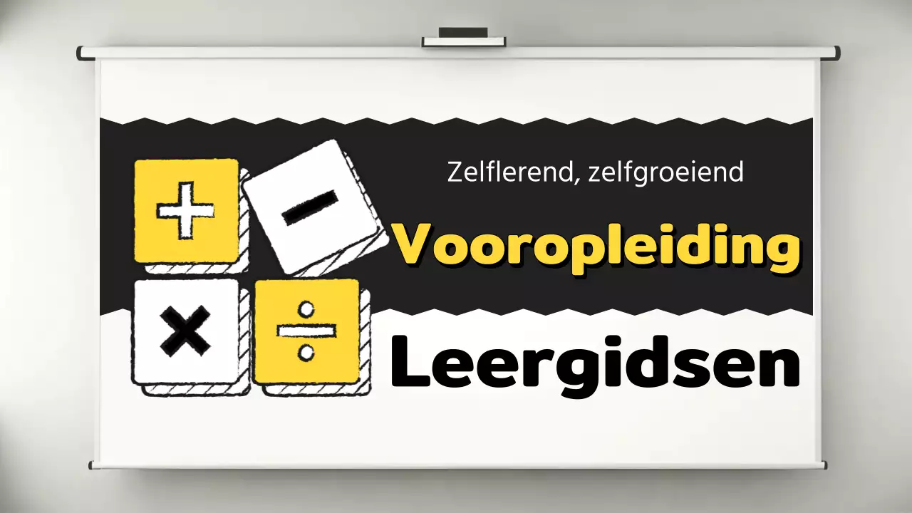 Gele en zwarte trainingsgids voor modern leren