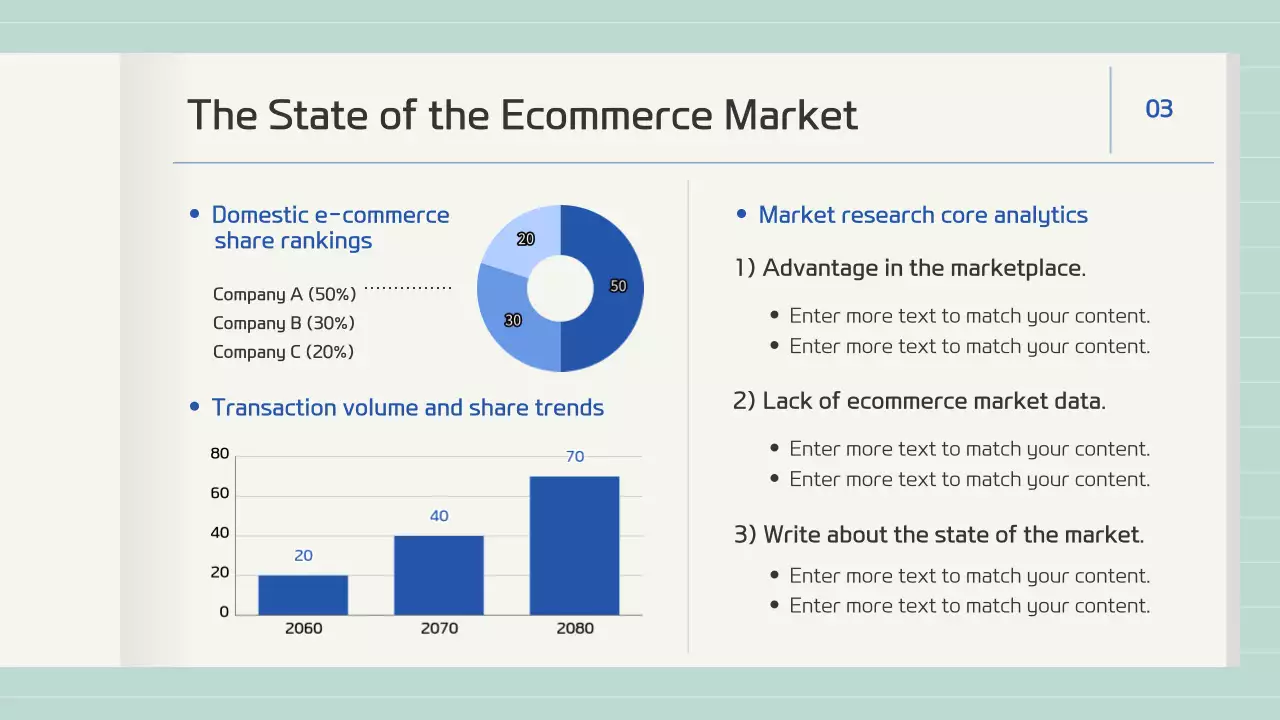 파랑의 심플한 책 형태의 보고서