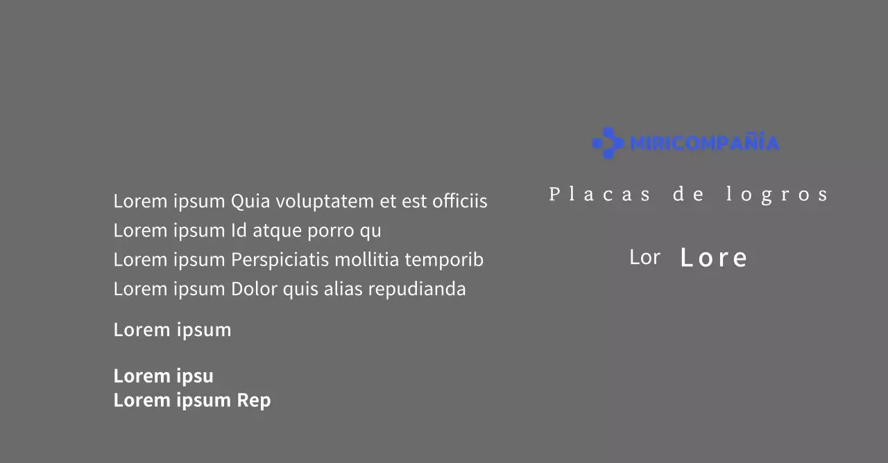 Una sencilla placa blanca con el logotipo de su empresa