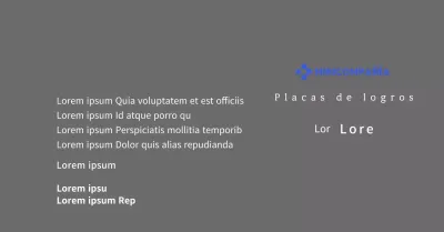 Una sencilla placa blanca con el logotipo de su empresa