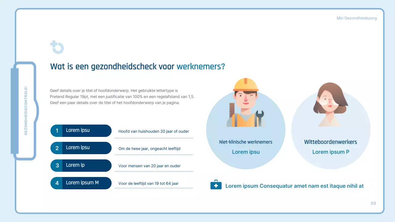 Een eenvoudige, lichtblauwe gids voor gezondheidscontroles van werknemers