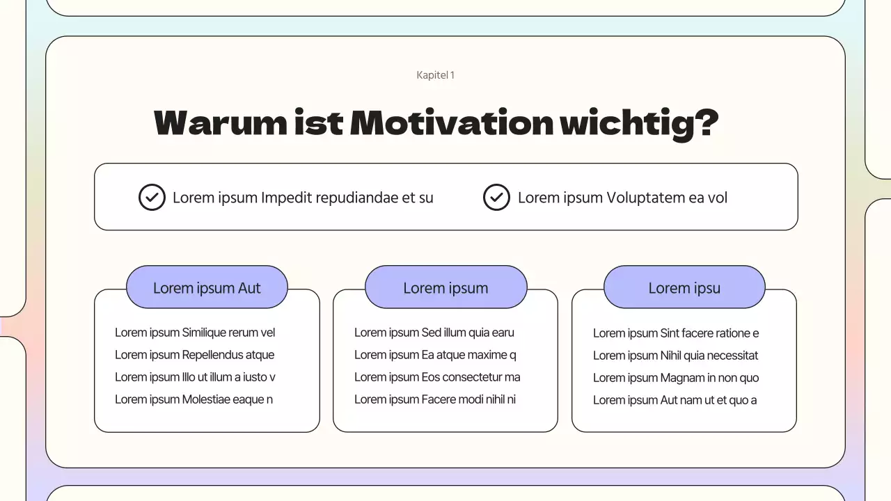 Eine einfache, regenbogenfarbene Lektion in Sachen Motivation