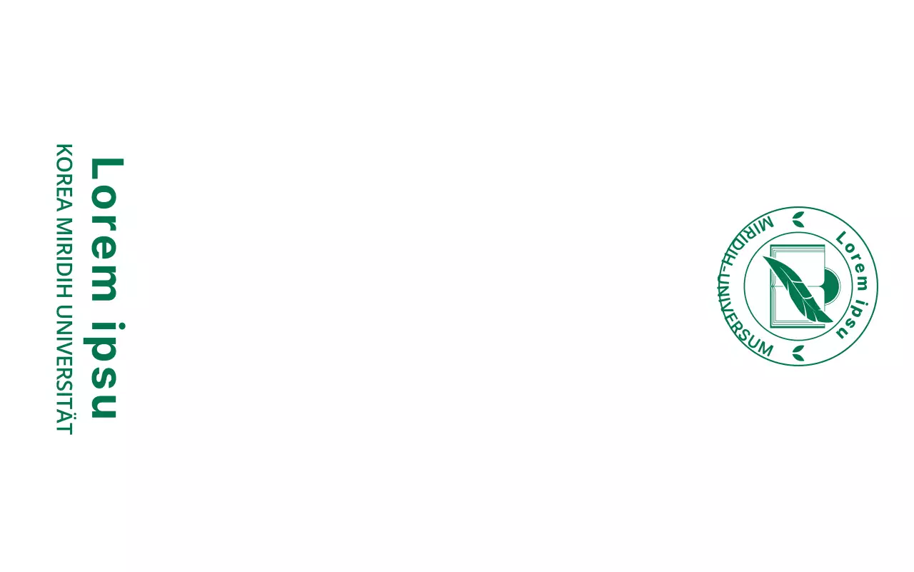 Design der Schule mit einer Illustration des ikonischen Logos der Schule