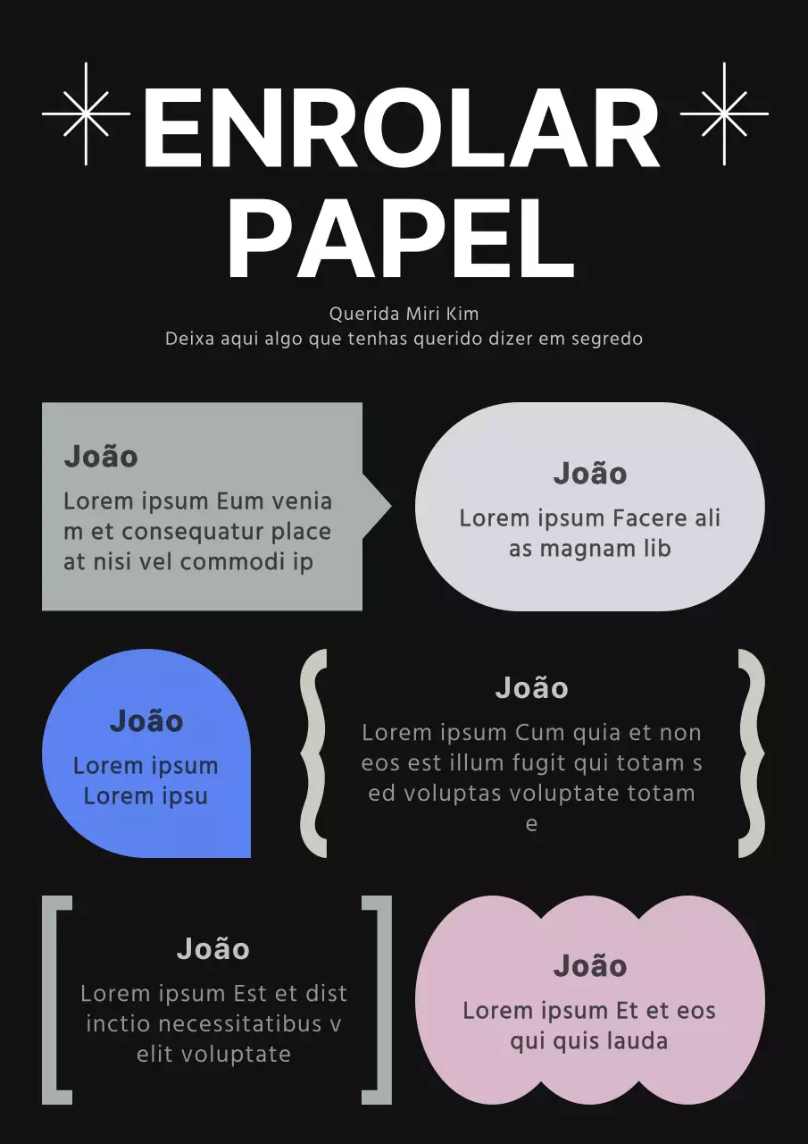 Posto de papel moderno para empresas em preto e branco
