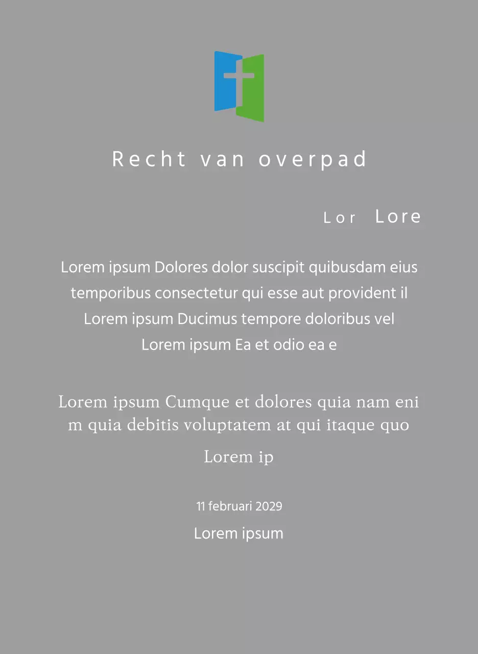 Plaquette met kerklogo concept