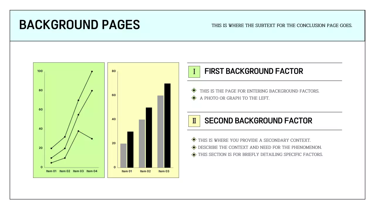 A simple printable report in light blue and chartreuse