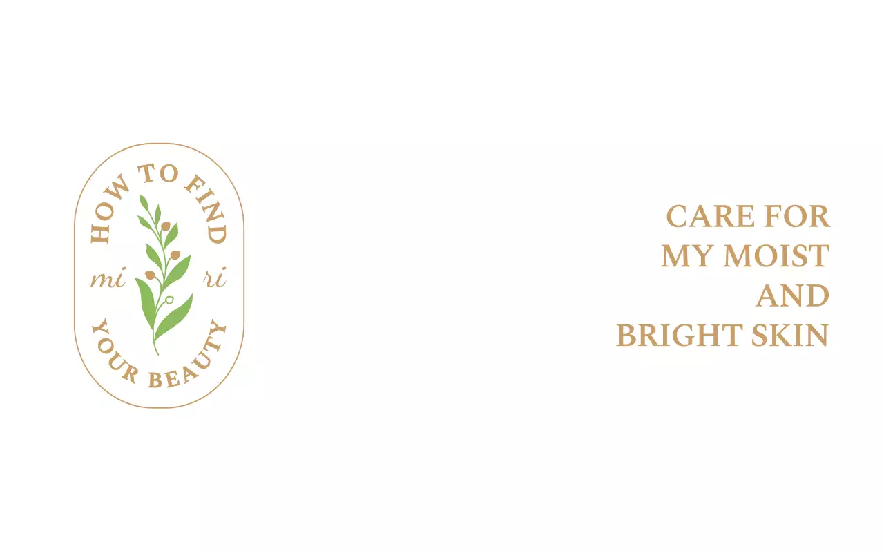 Toko kecantikan mewah dengan warna-warna bunga dan emas