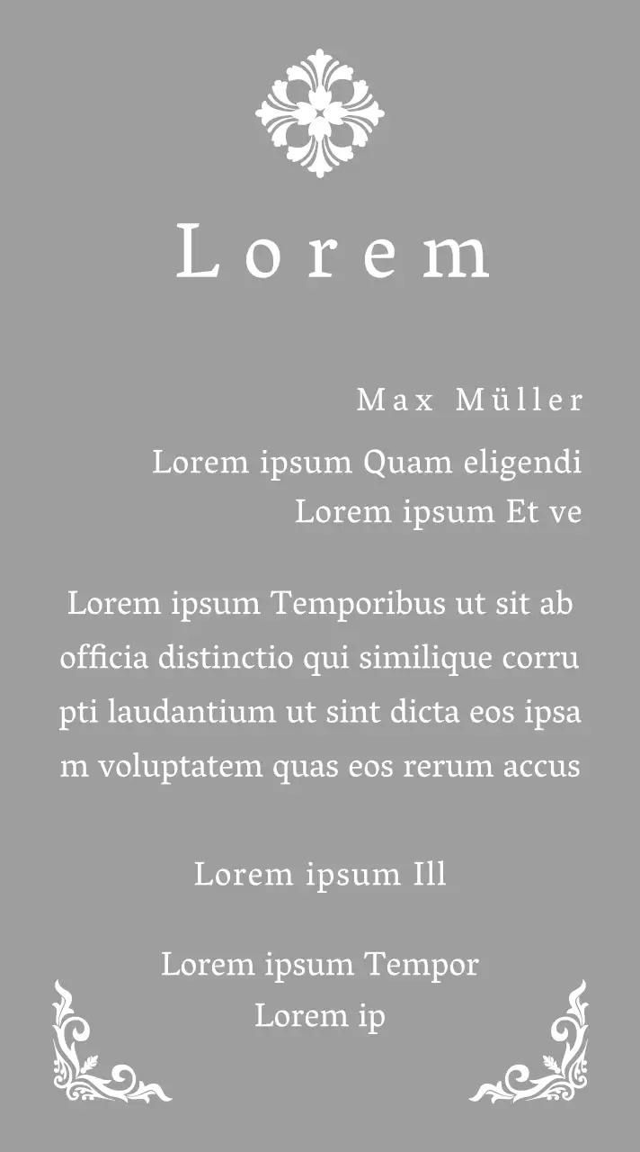 Eine königlich anmutende Inbetriebnahmetafel mit kunstvoller Verzierung
