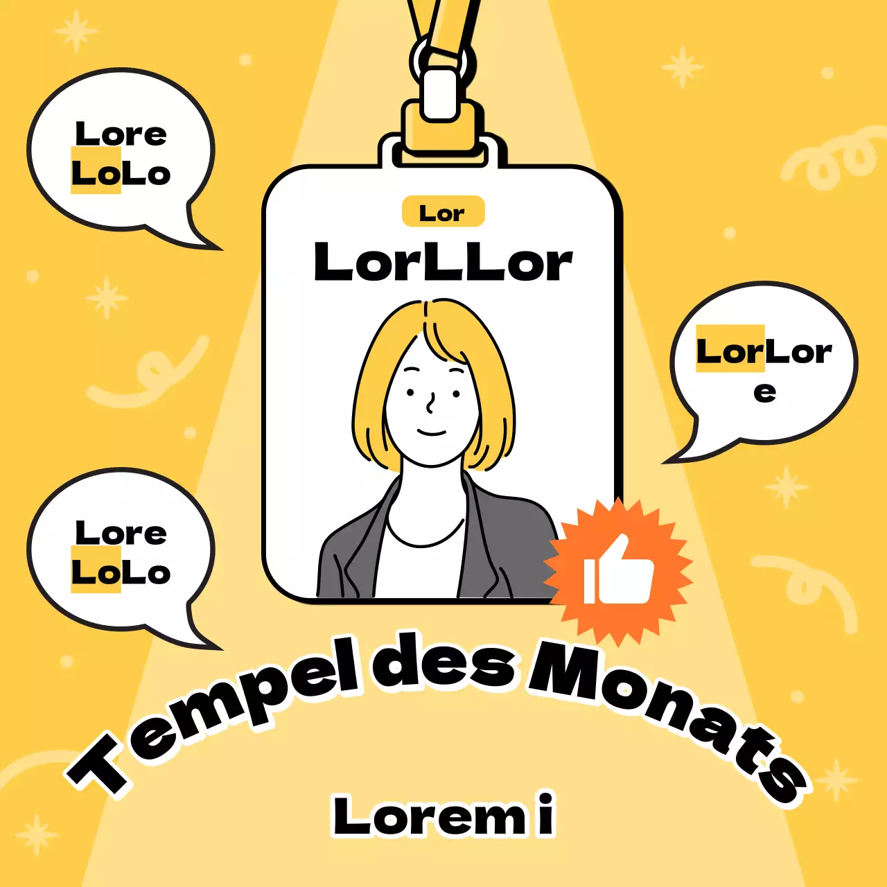 Informationen über den hübschen gelb-orangen Tempel des Monats