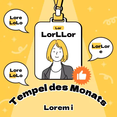 Informationen über den hübschen gelb-orangen Tempel des Monats