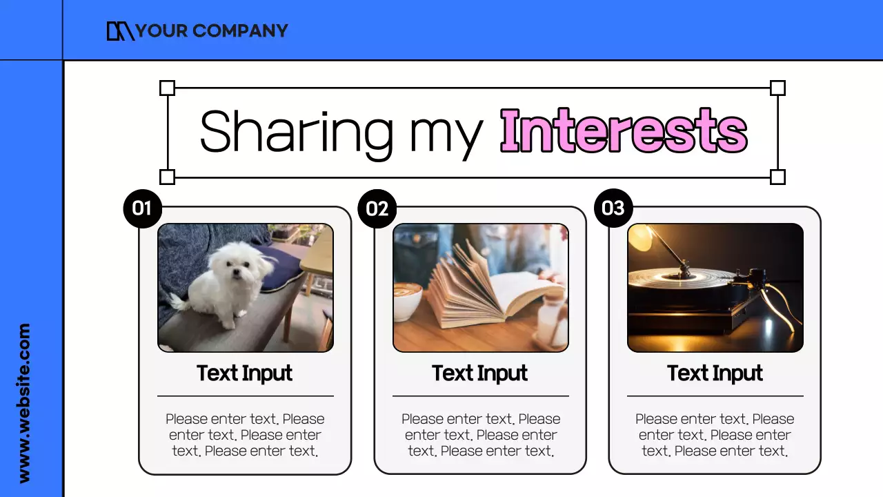 블루 모던 직원 소개 프레젠테이션