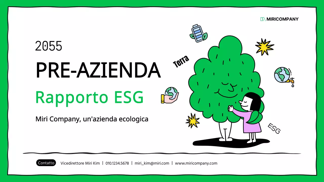 Rapporti ESG aziendali kitsch in verde