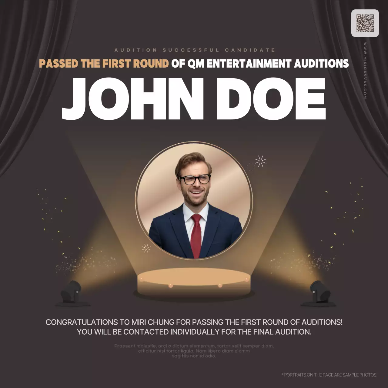 브라운 엘레강트 오디션 발표 소셜 미디어 게시물