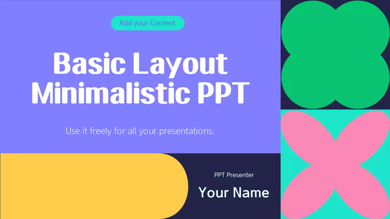 Blue Minimal Template Presentation