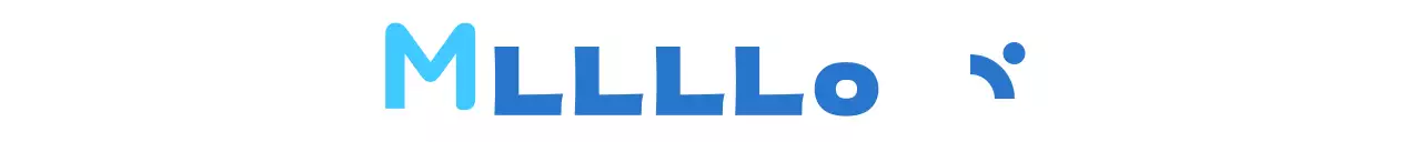 Eine saubere Firmenwerbung mit einem englischen Logo in Blau und Hellblau.