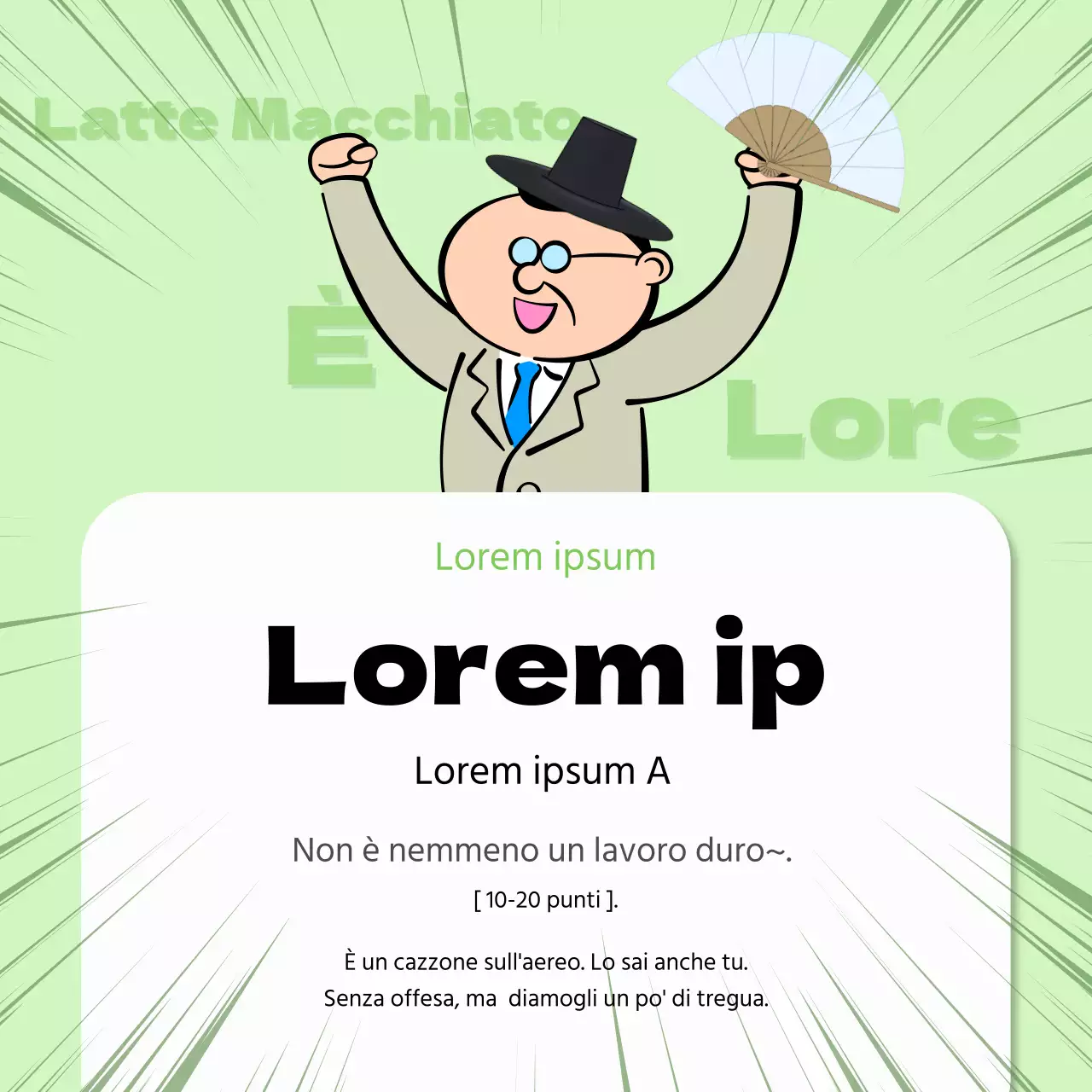 Promuovere il Gag Level Test in rosso e nero