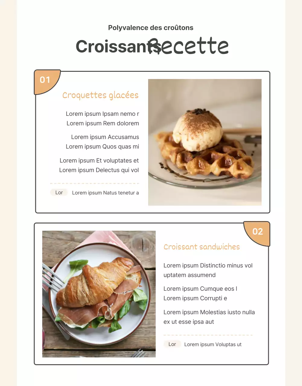 Promouvoir la vente d'un collier de base en crochet orange et beige