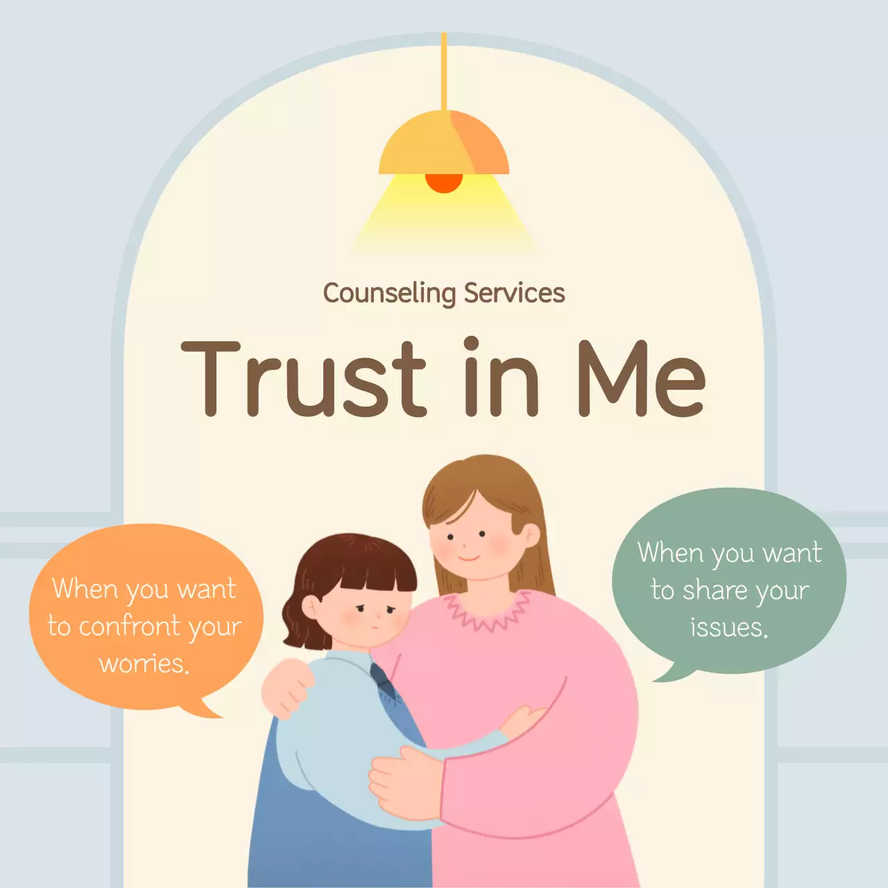 Beige Minimal Counseling Advertisement Instagram Carousel